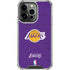 NBA Los Angeles Lakers Purple Primary Logo iPhone 16 Pro Clear Case